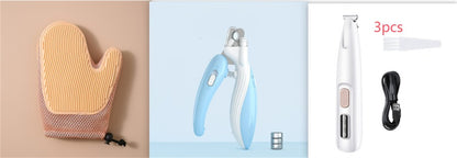 Waterproof LED Dog Paw Trimmer & Pet Hair Clippers