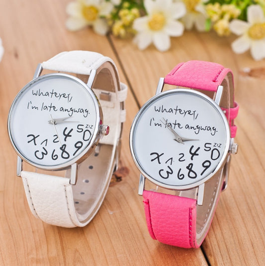 Explosive Fashion And Simple English Numbers Watch