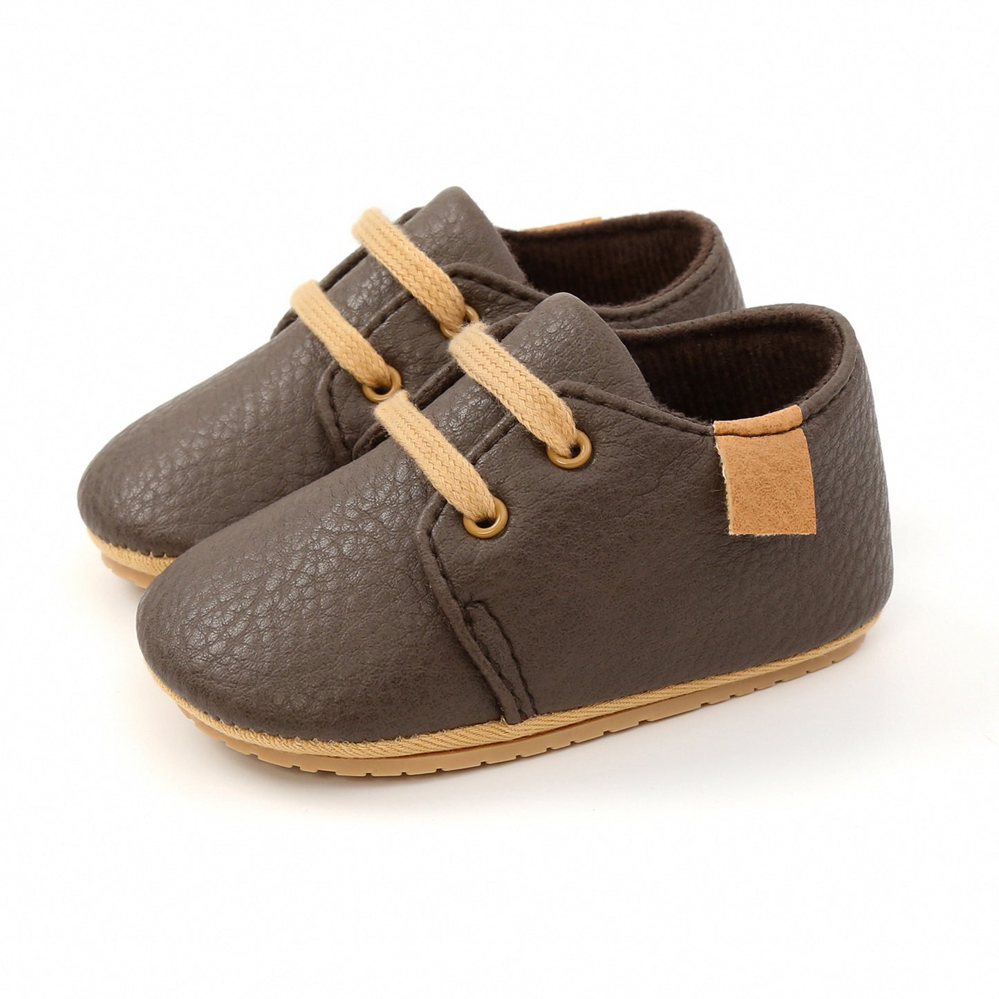 Small Leather Baby Walking Shoes