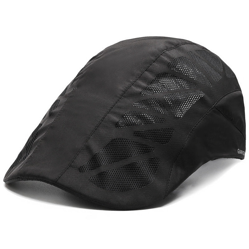 Men Mesh Beret Breathable Hat