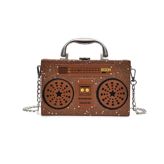 Radio Boom Box Messenger bag