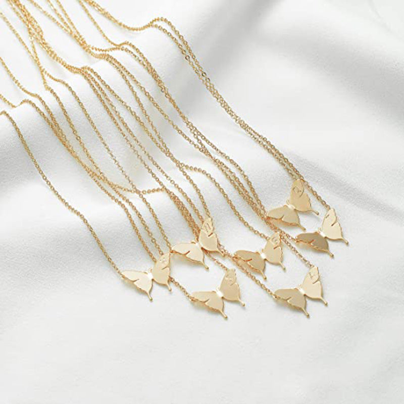Geometric Butterfly Pendant