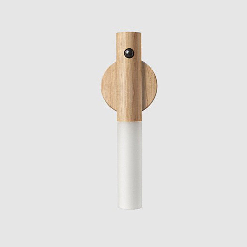 Auto LED USB Rechargeable Magnetic Wooden Night Light