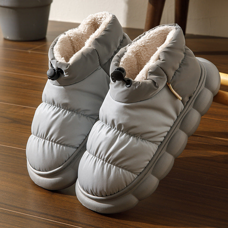 Women's Outer Wear Fleece-lined Indoor Warm Slippers