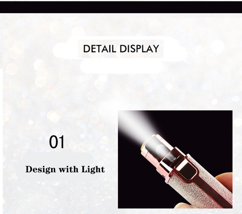 Lipstick Shaped Automatic Eyebrow Trimming Shaver For Ladies