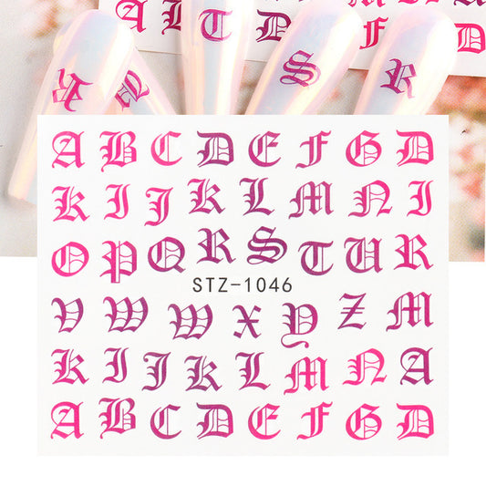 Personality Python Nail Stickers