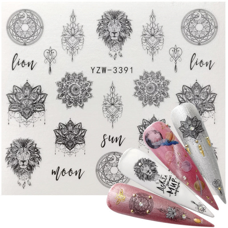 Cute Smiley Cactus Nail Art Stickers
