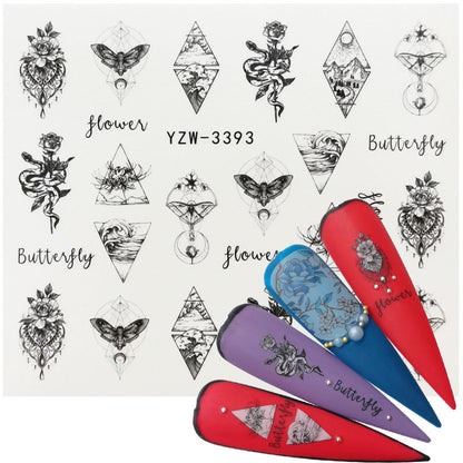 Cute Smiley Cactus Nail Art Stickers