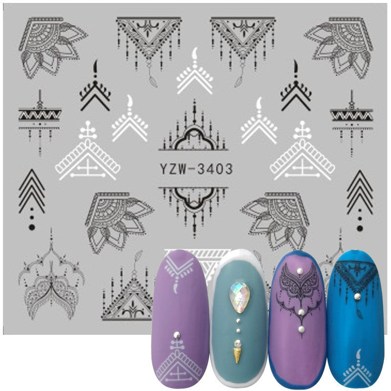 Cute Smiley Cactus Nail Art Stickers