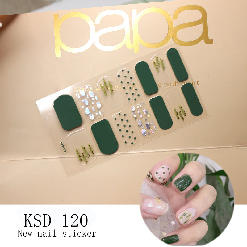 3D Fluorescent Color Gradient Nail Stickers