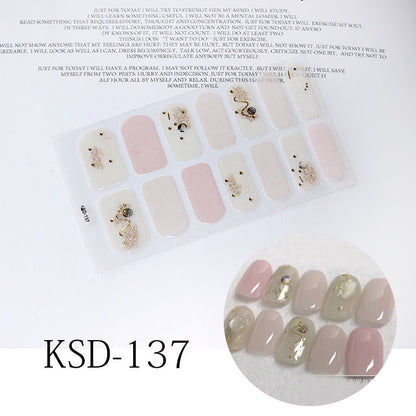 3D Fluorescent Color Gradient Nail Stickers
