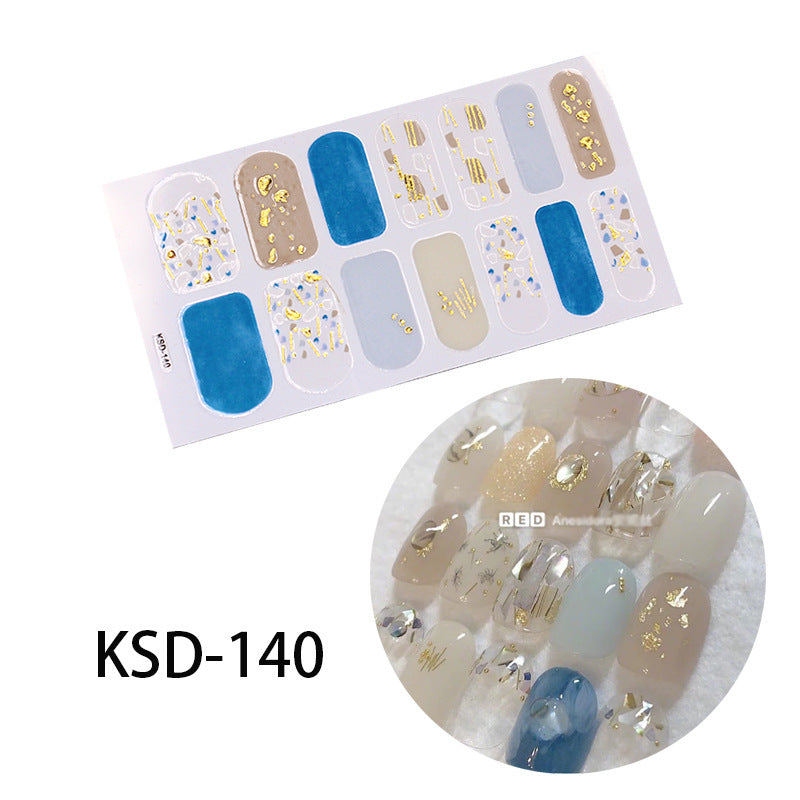 3D Fluorescent Color Gradient Nail Stickers