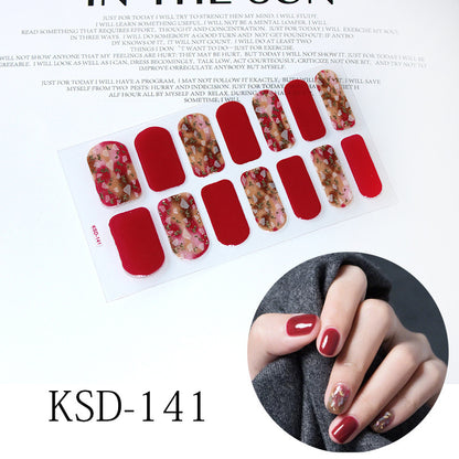 3D Fluorescent Color Gradient Nail Stickers
