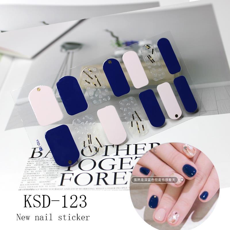3D Fluorescent Color Gradient Nail Stickers