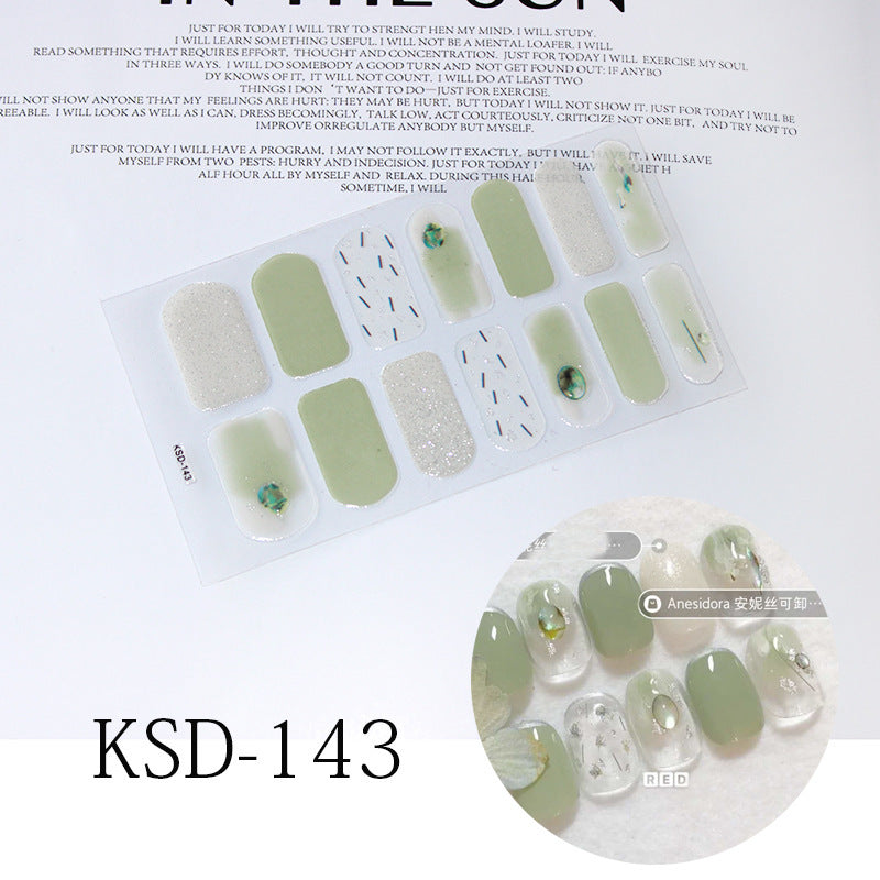 3D Fluorescent Color Gradient Nail Stickers
