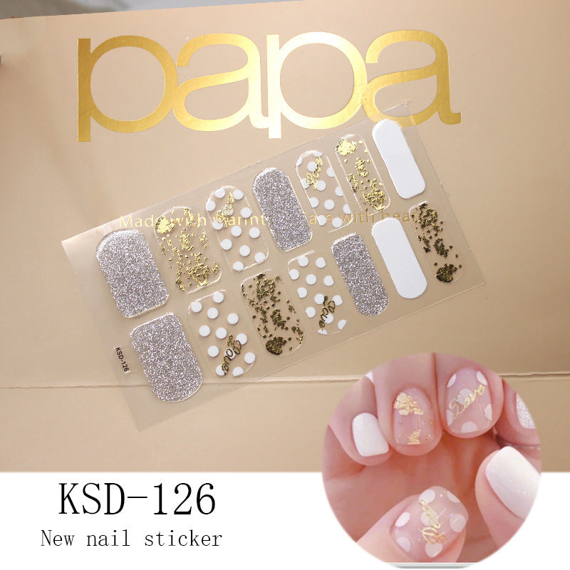 3D Fluorescent Color Gradient Nail Stickers