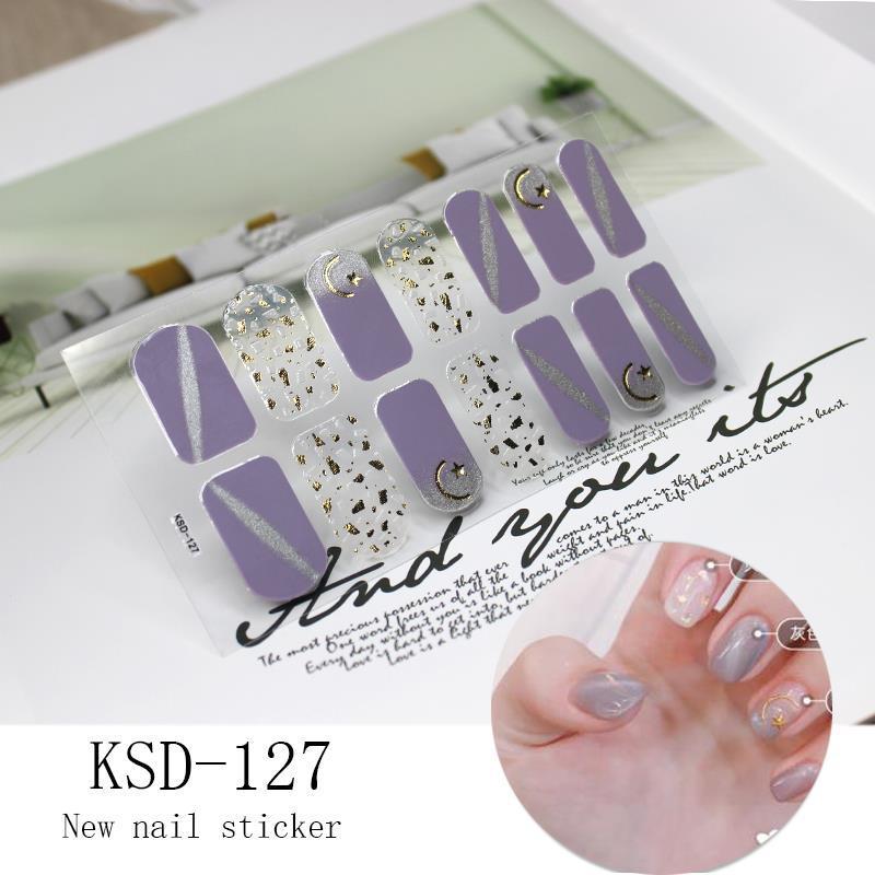 3D Fluorescent Color Gradient Nail Stickers