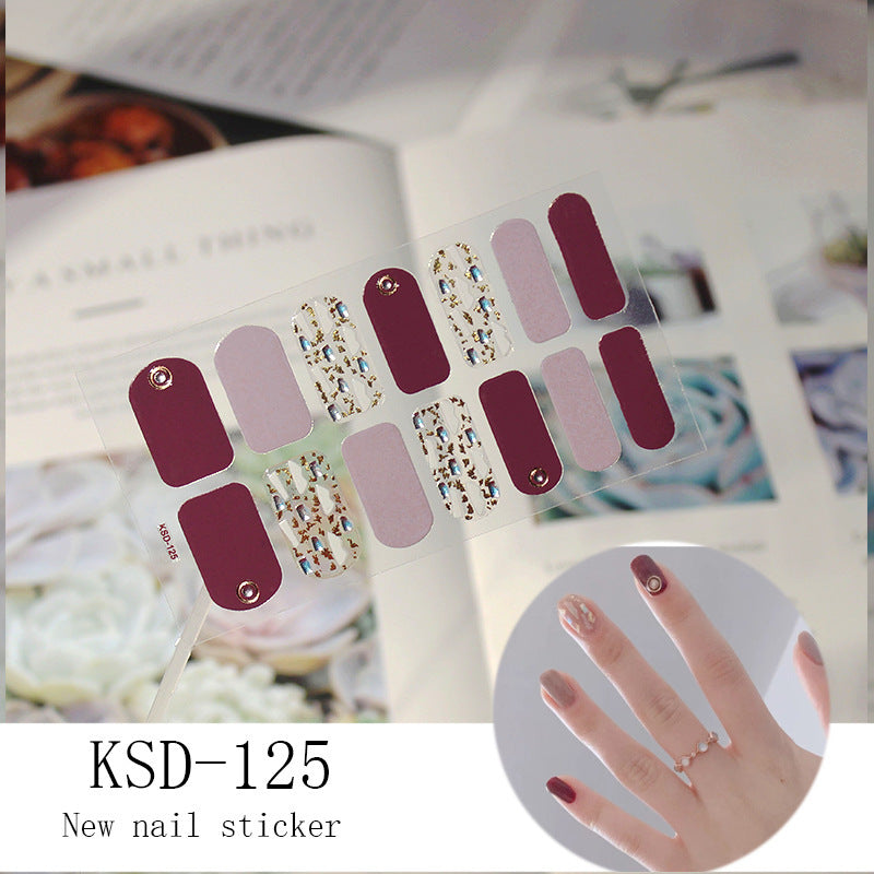3D Fluorescent Color Gradient Nail Stickers