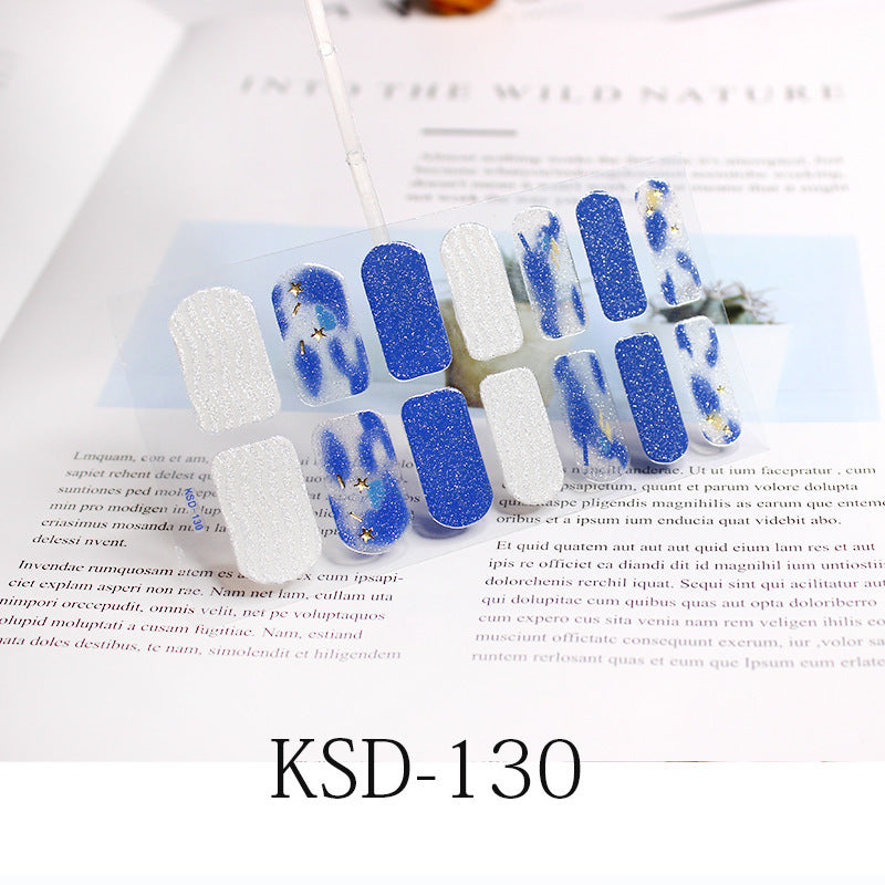 3D Fluorescent Color Gradient Nail Stickers