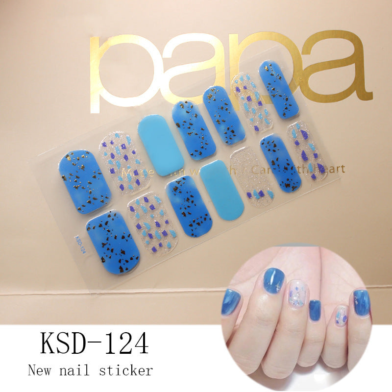 3D Fluorescent Color Gradient Nail Stickers