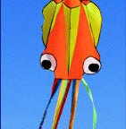 3D 4M Large Octopus Beach Kite with Handle Line