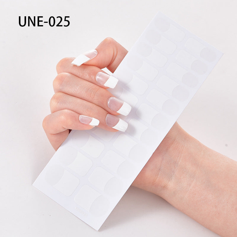 22 Tips Waterproof And Tearable 3D Christmas Nail Polish Film Nail Stickers Full Stickers