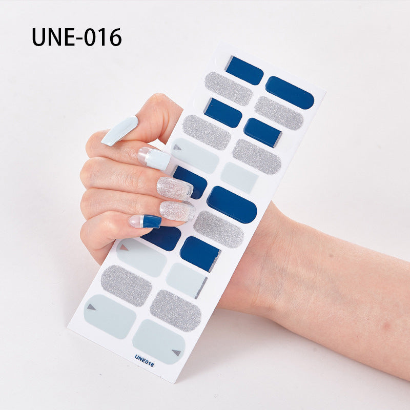 22 Tips Waterproof And Tearable 3D Christmas Nail Polish Film Nail Stickers Full Stickers