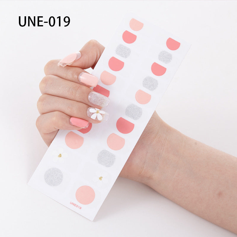 22 Tips Waterproof And Tearable 3D Christmas Nail Polish Film Nail Stickers Full Stickers