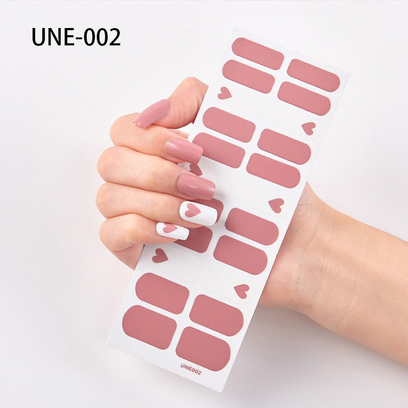 22 Tips Waterproof And Tearable 3D Christmas Nail Polish Film Nail Stickers Full Stickers