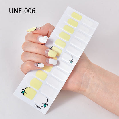 22 Tips Waterproof And Tearable 3D Christmas Nail Polish Film Nail Stickers Full Stickers