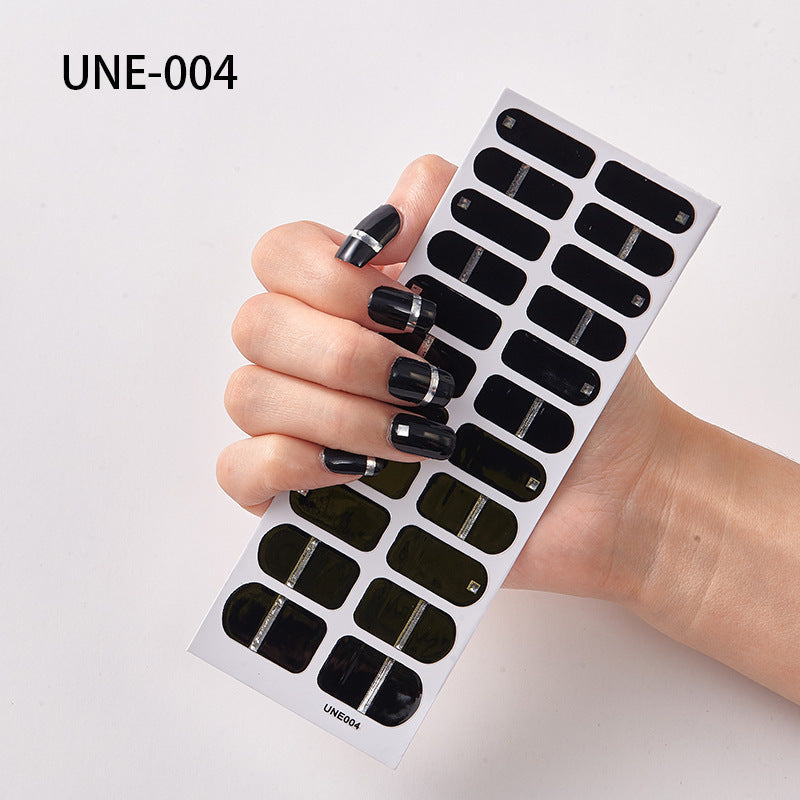 22 Tips Waterproof And Tearable 3D Christmas Nail Polish Film Nail Stickers Full Stickers