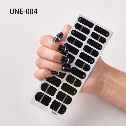 22 Tips Waterproof And Tearable 3D Christmas Nail Polish Film Nail Stickers Full Stickers