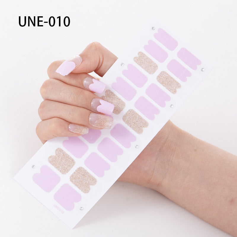 22 Tips Waterproof And Tearable 3D Christmas Nail Polish Film Nail Stickers Full Stickers