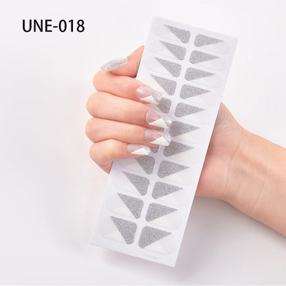 22 Tips Waterproof And Tearable 3D Christmas Nail Polish Film Nail Stickers Full Stickers