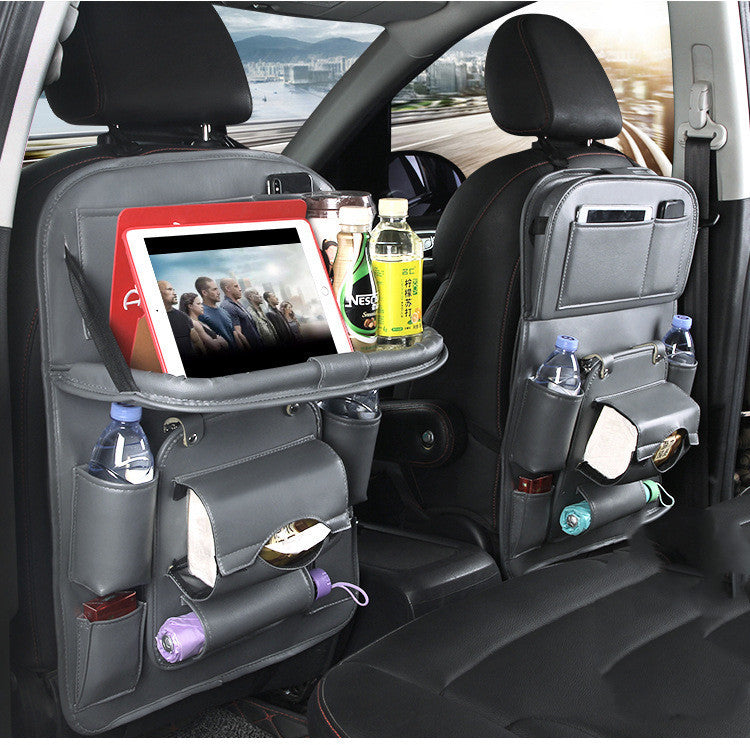 Multifunction Car Storage Leather Organizer