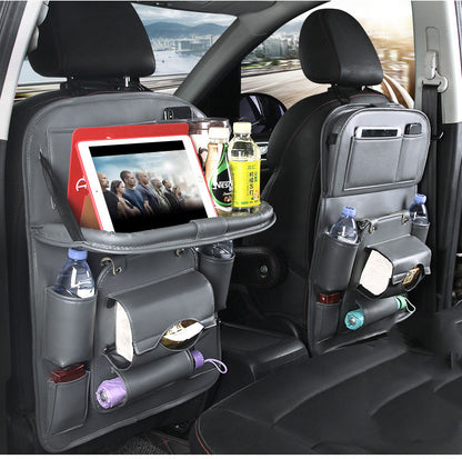 Multifunction Car Storage Leather Organizer