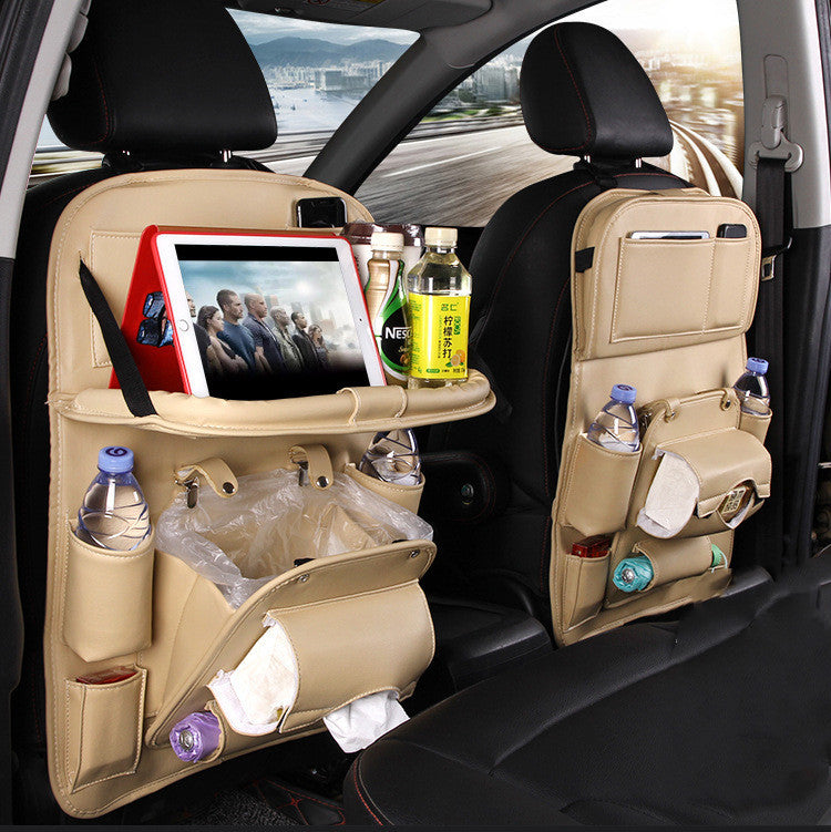 Multifunction Car Storage Leather Organizer