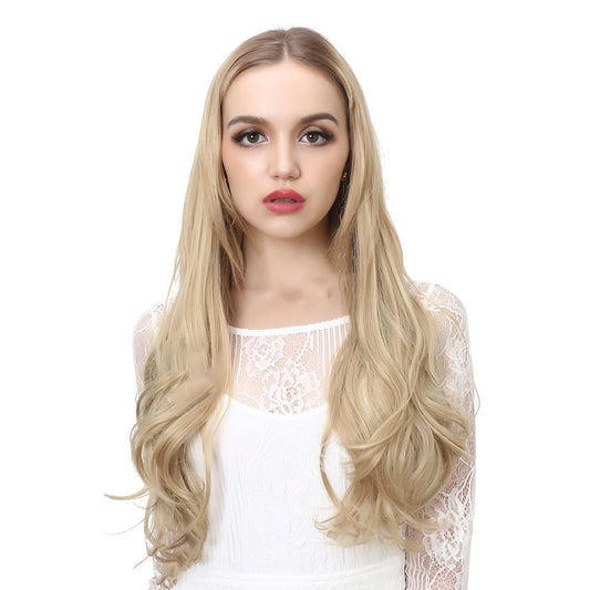 Female Fish Line Long Curly Hair Wig Piece