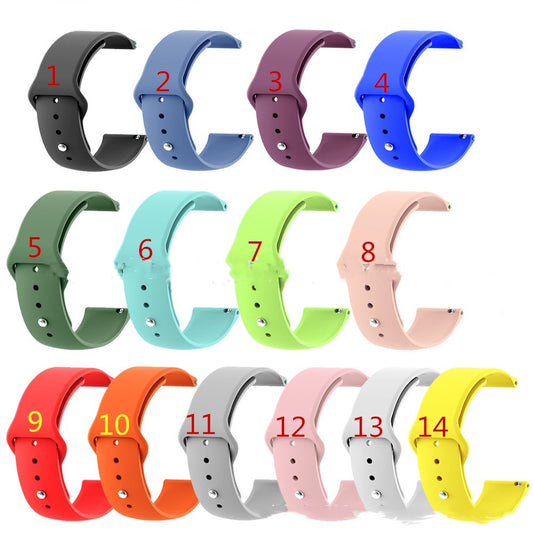 22mm Universal Reverse Buckle Silicone Strap