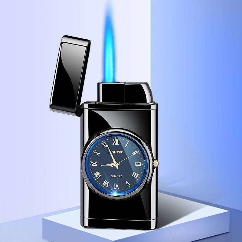 Real Dial Inflatable Windproof Lighter Men's Watch Gift