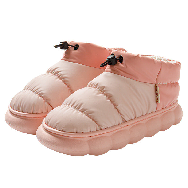 Women's Outer Wear Fleece-lined Indoor Warm Slippers
