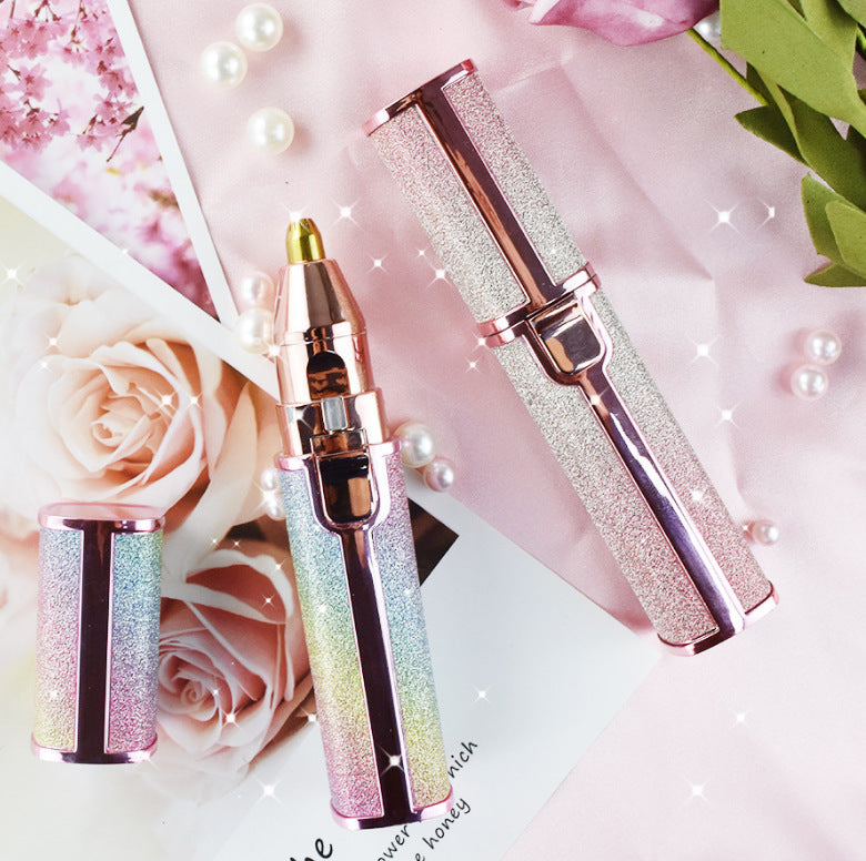 Lipstick Shaped Automatic Eyebrow Trimming Shaver For Ladies