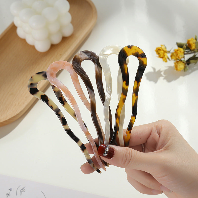 Acetate U-shaped Twist Hairpin
