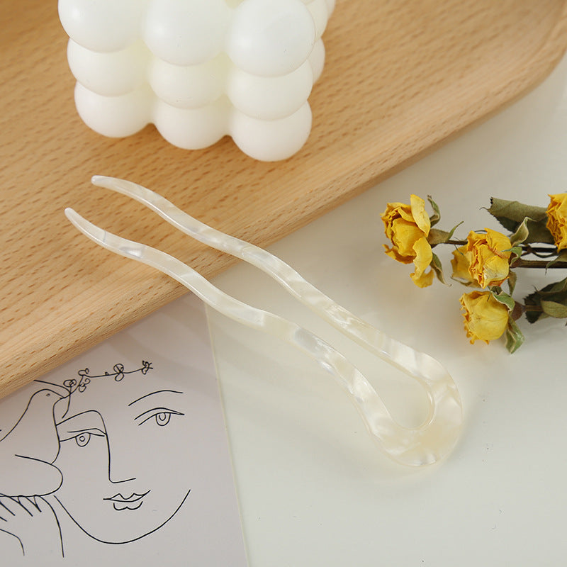 Acetate U-shaped Twist Hairpin