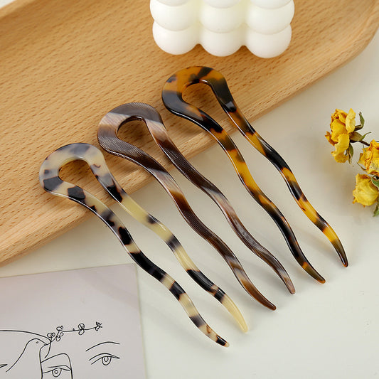 Acetate U-shaped Twist Hairpin