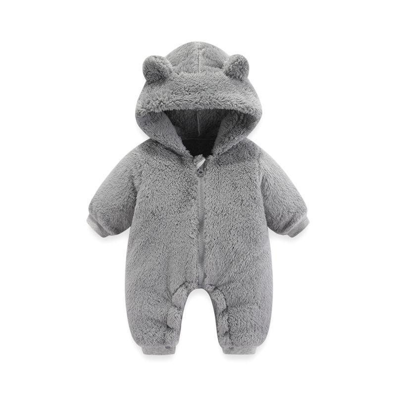 Newborn Thermal Zipper Onesie Rompers Jumpsuit