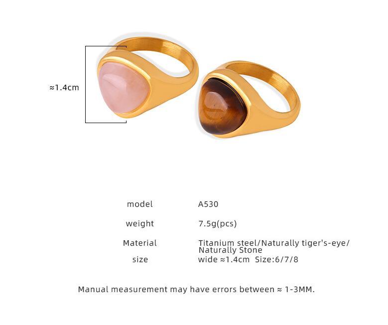 Retro Luxury Elegant Titanium Steel Ring