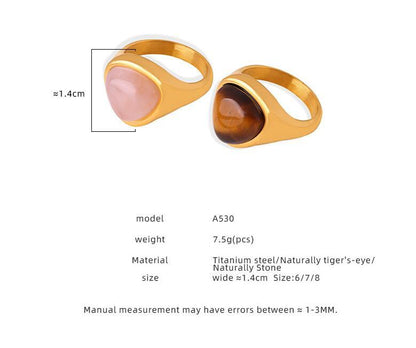 Retro Luxury Elegant Titanium Steel Ring