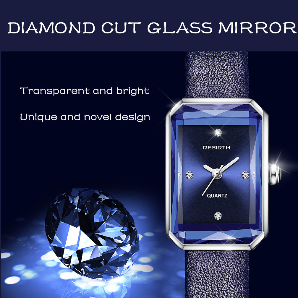 Square Diamond Belt Artistic Exquisite Quartz Watch