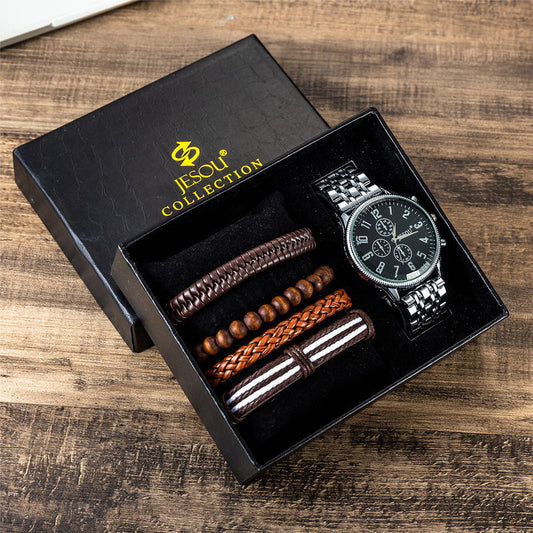 Men's Steel Band Sport Quartz Watch